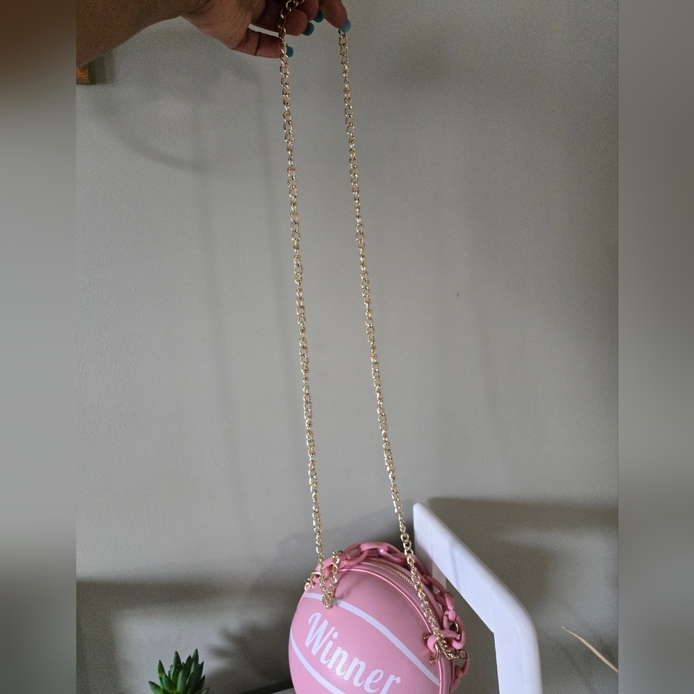 Pink Basketball-Shaped Women's Bag - Picture 3 of 9